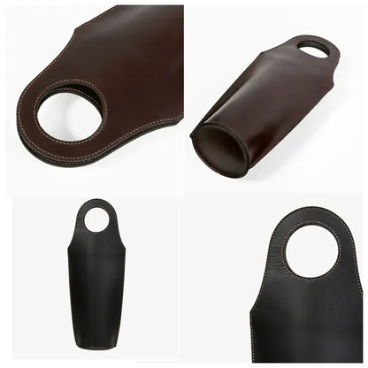 Premium Leather Wine Gift Bag for Bottle Packaging.