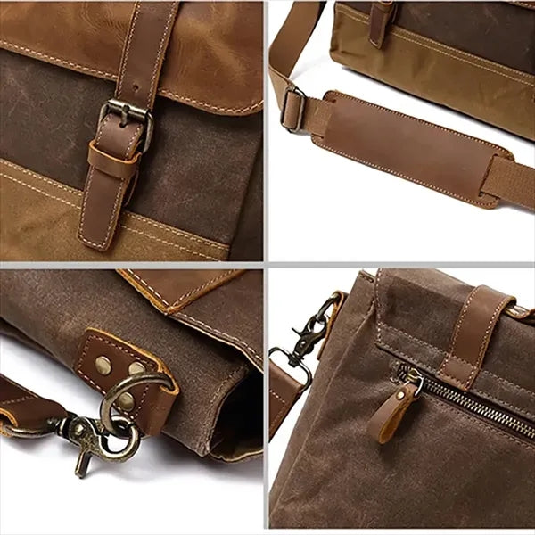 Portable Canvas Laptop Bag, Casual & Work Shoulder Bag.