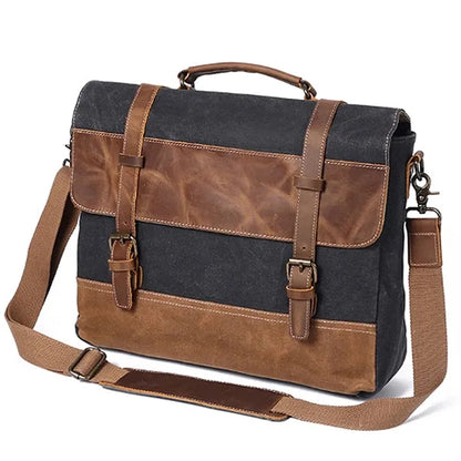 Portable Canvas Laptop Bag, Casual & Work Shoulder Bag.
