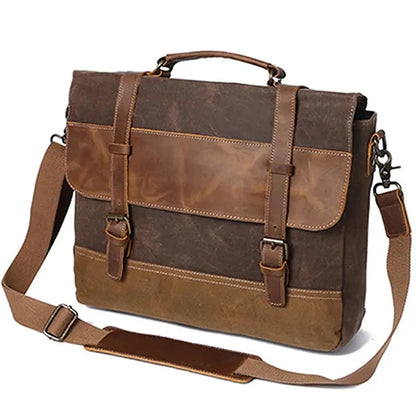 Portable Canvas Laptop Bag, Casual & Work Shoulder Bag.