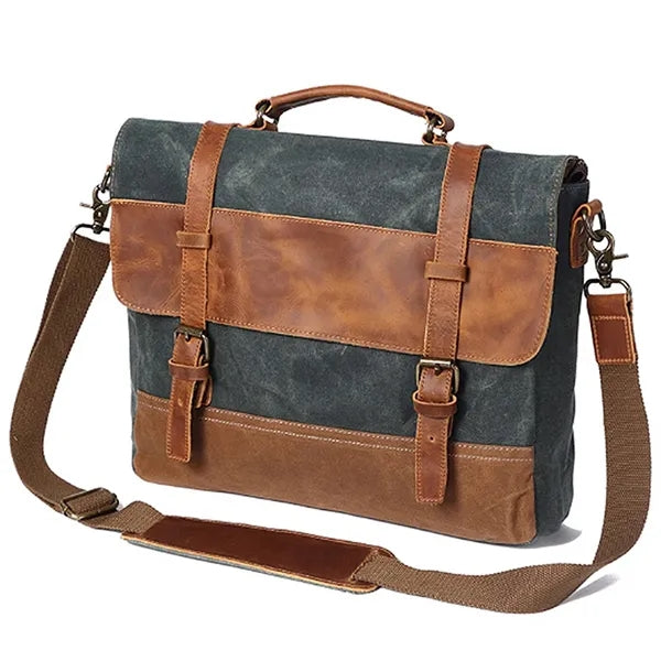 Portable Canvas Laptop Bag, Casual & Work Shoulder Bag.