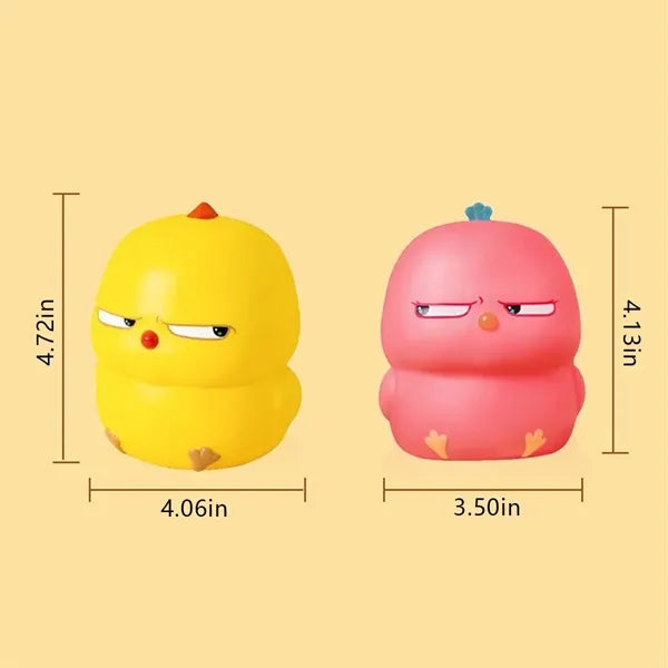 Funny chicken kids party favor stress relieve squishy toy