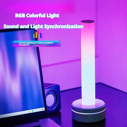 Smart music sync color-changing room party light table lamp
