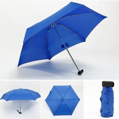 Mini Compact Travel Umbrella with Case
