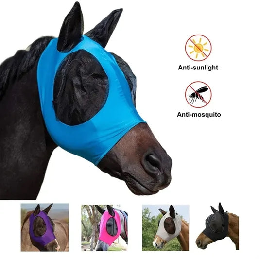 Horse Face Cover Mask with UV Insect Protection
