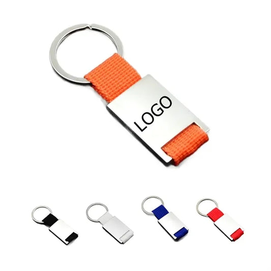 Rectangular Metal Keychain