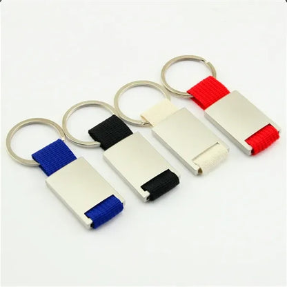 Rectangular Metal Keychain