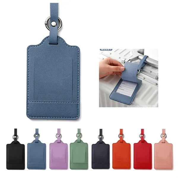 Travel Luggage Tag with Privacy Flap