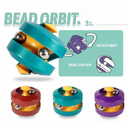 Kids adults stress relief gifts top spinning orbit ball toy