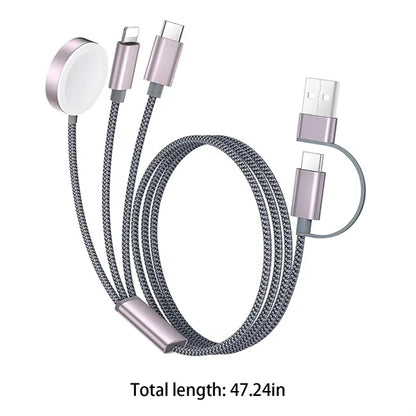 Vacation camping travel phone 3 in 2 multi charging cable