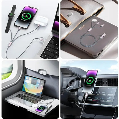 Vacation camping travel phone 3 in 2 multi charging cable