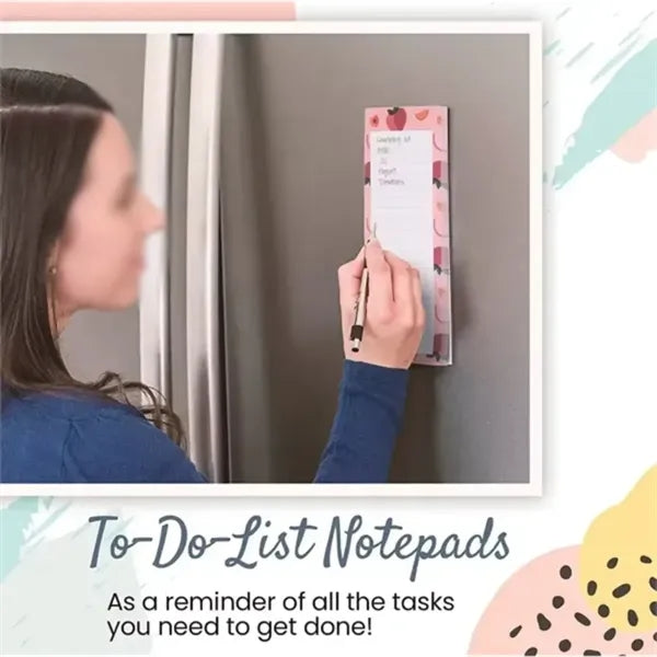 Portable Custom Printed Grocery List Magnetic Notepads