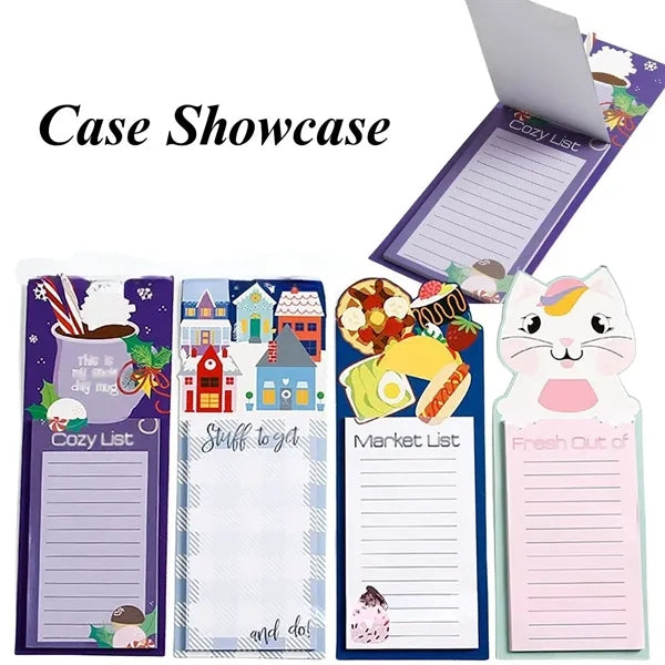 Portable Custom Printed Grocery List Magnetic Notepads
