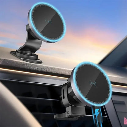 15W Smart Magnetic Wireless Car Charger for iPhone