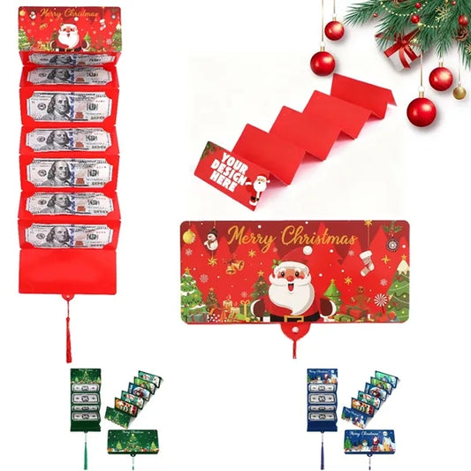 Custom holiday card holder christmas money envelope for cash