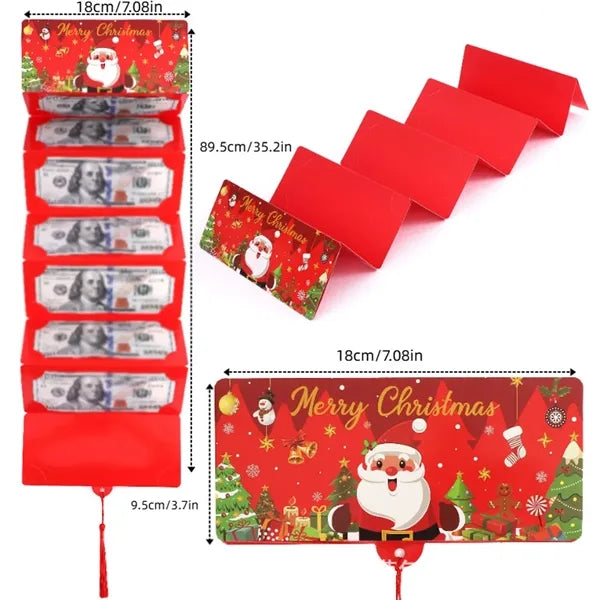 Custom holiday card holder christmas money envelope for cash