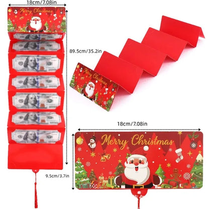 Custom holiday card holder christmas money envelope for cash