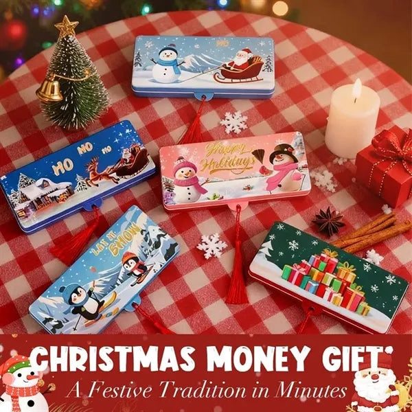 Custom holiday card holder christmas money envelope for cash