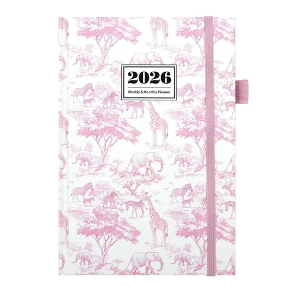 2026 Full Printing A5 PU Planner Journals with Pen Loop