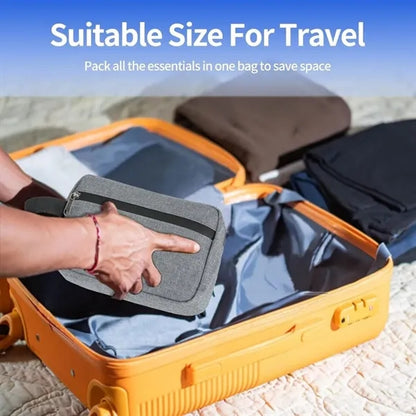 Travel portable waterproof hanging organizer toiletry bag