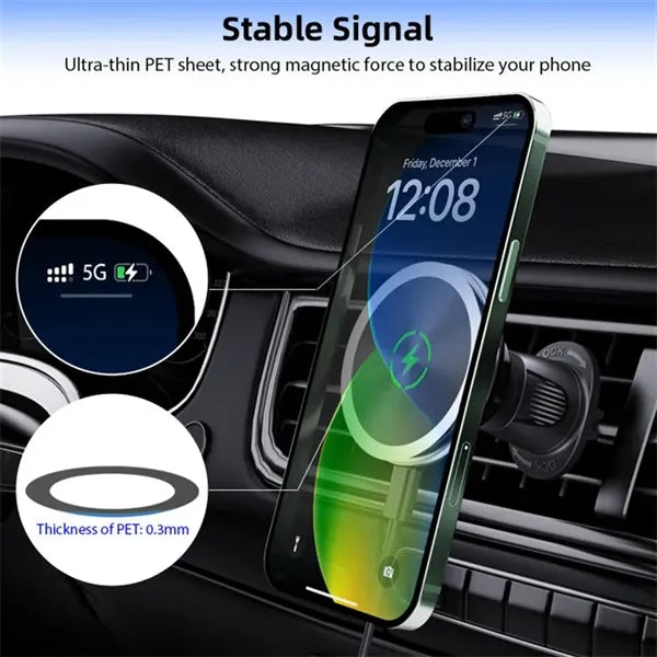 Qi2 15W MagSafe Car Mount Charger