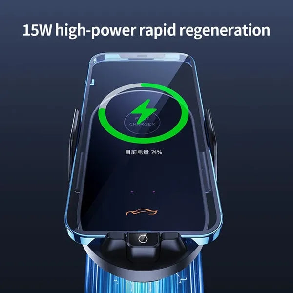15W Auto Clamping Wireless Car Charger