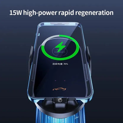 15W Auto Clamping Wireless Car Charger