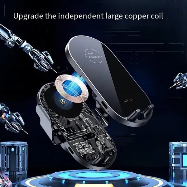 15W Auto Clamping Wireless Car Charger