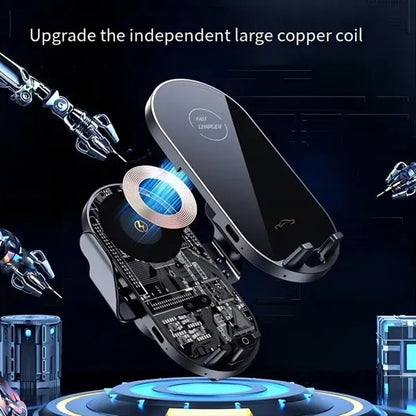 15W Auto Clamping Wireless Car Charger