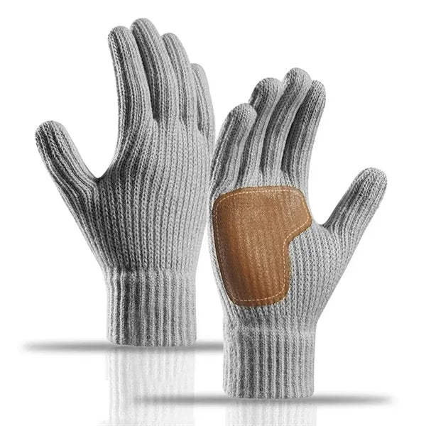 Touchscreen Knitted Winter Gloves with Elastic Cuff