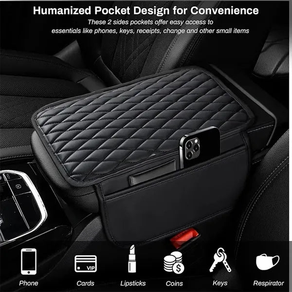 Car Center Console Cover with 2 Storage Bags