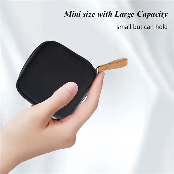 Travel portable waterproof small cosmetic pouch makeup bag