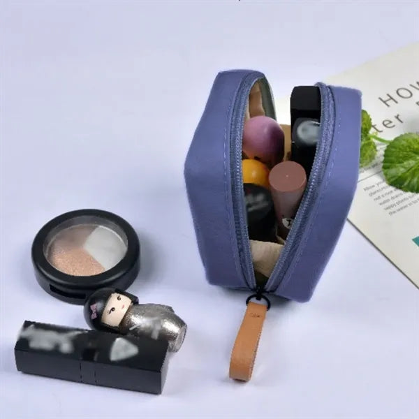 Travel portable waterproof small cosmetic pouch makeup bag