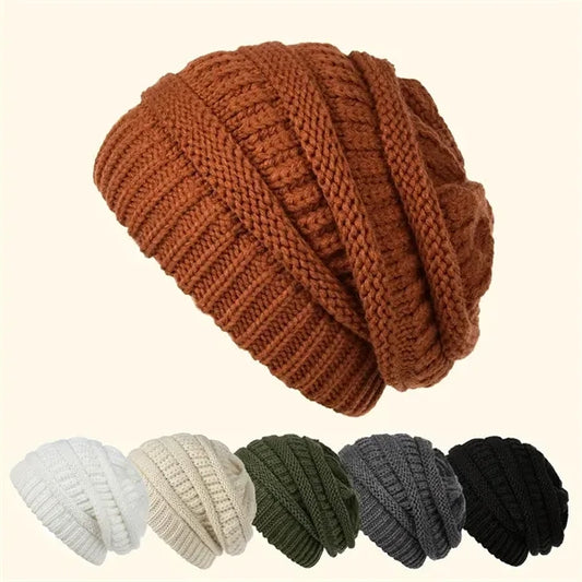 Slouchy Warm Knit Beanie Winter Hats for Women