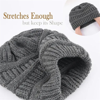 Slouchy Warm Knit Beanie Winter Hats for Women