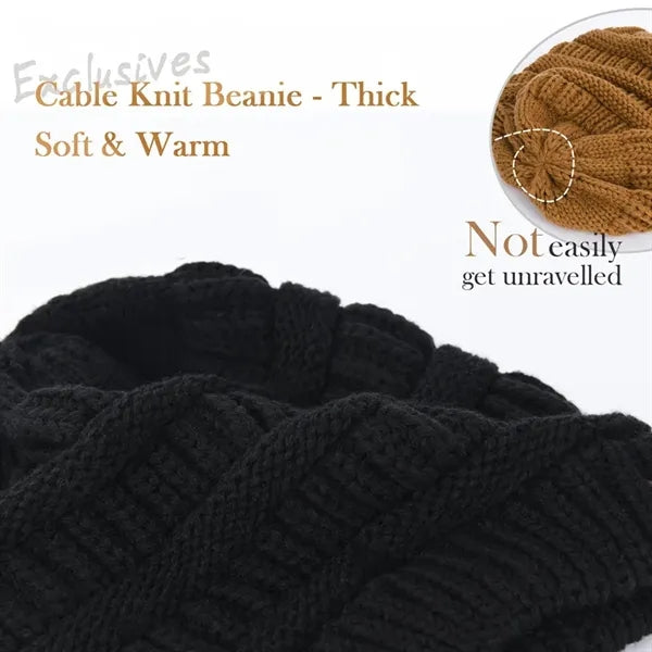 Slouchy Warm Knit Beanie Winter Hats for Women
