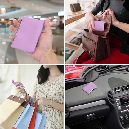 Portable minimalist small zipper pouch coin purse holder
