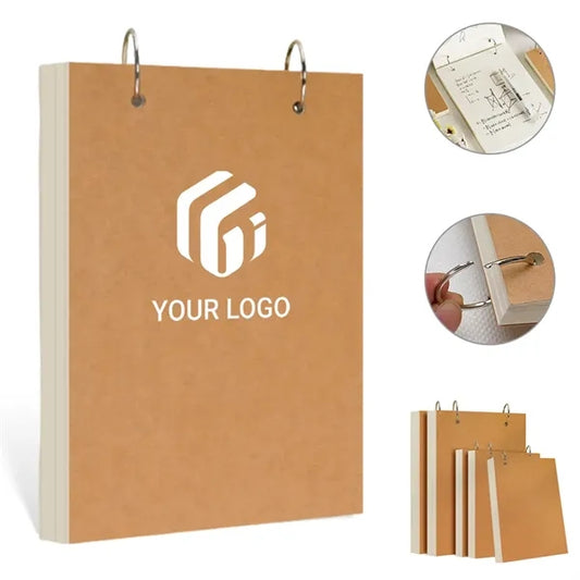 Blank sketch book pad memo notepads diary spiral notebook