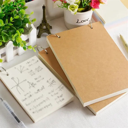 Blank sketch book pad memo notepads diary spiral notebook
