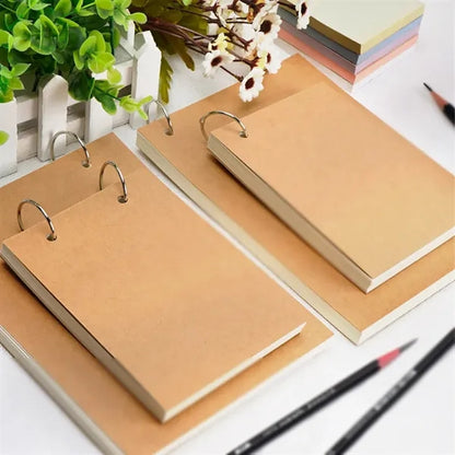 Blank sketch book pad memo notepads diary spiral notebook