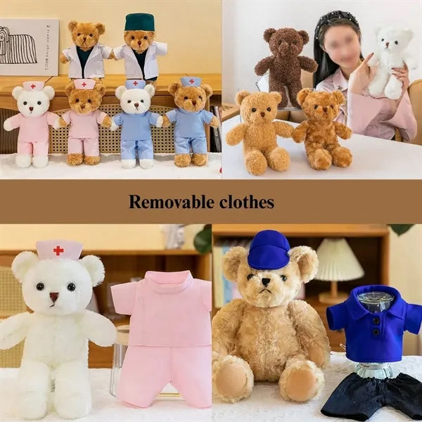 Customizable cute companion stuffed animal teddy bear dolls