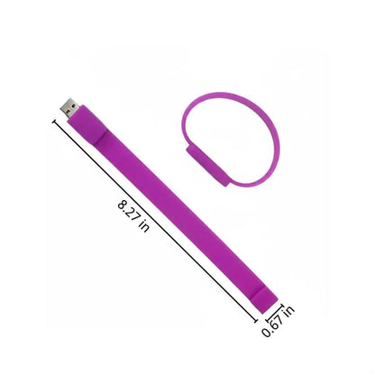 Portable customised silicone wristband USB flash drive