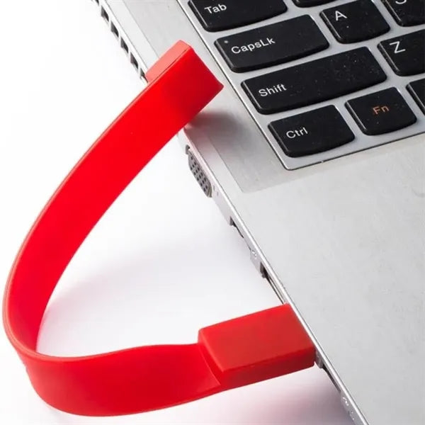 Portable customised silicone wristband USB flash drive
