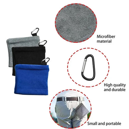 Golf Towel With Clip Portable Microfiber Cleaner