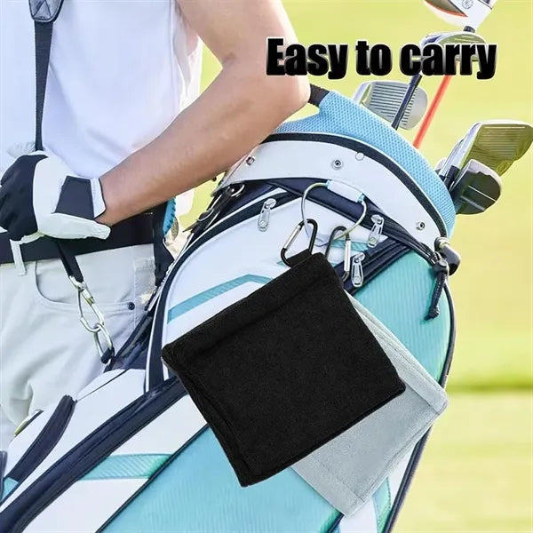Golf Towel With Clip Portable Microfiber Cleaner