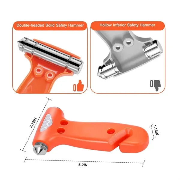 Emergency Escape Hammer With Seatbelt Cutter