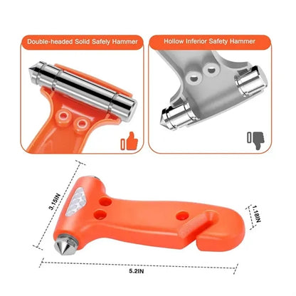 Emergency Escape Hammer With Seatbelt Cutter