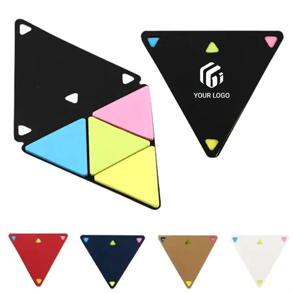 Portable office colorful triangle-shaped sticky note set