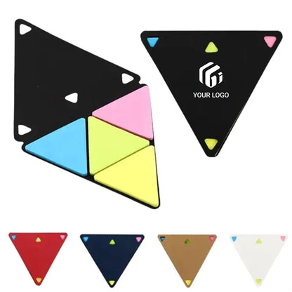 Portable office colorful triangle-shaped sticky note set