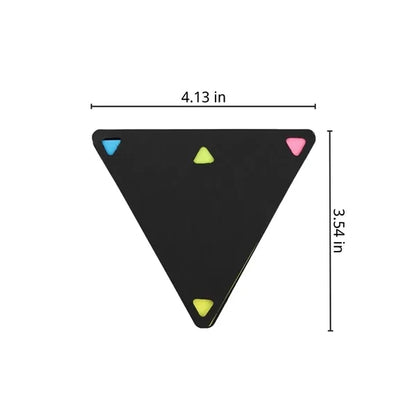 Portable office colorful triangle-shaped sticky note set